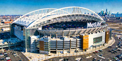 纽约/新泽西 MetLife 体育场外部全景图